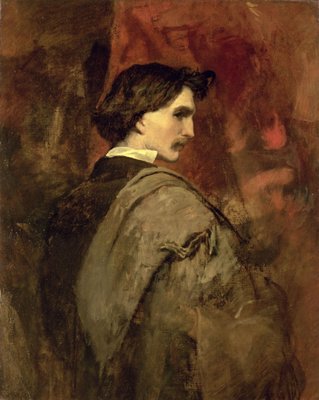 Selbstporträt, c.1860 von Anselm Feuerbach (205949)